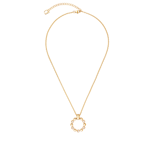 Necklace Soft Cube Circle Glow gold
