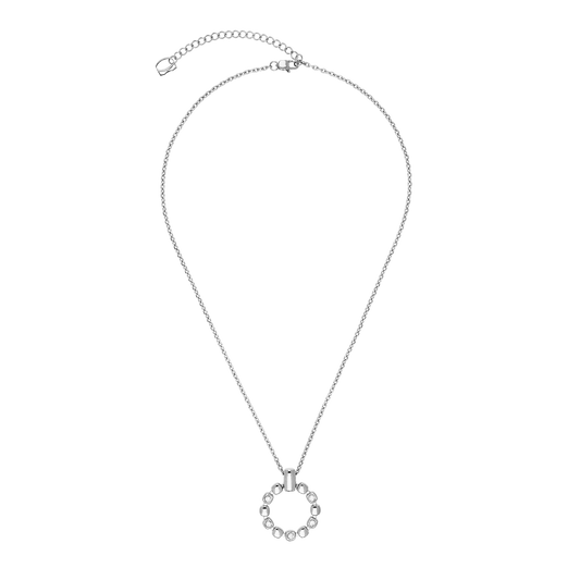 Necklace Soft Cube Circle Glow silver