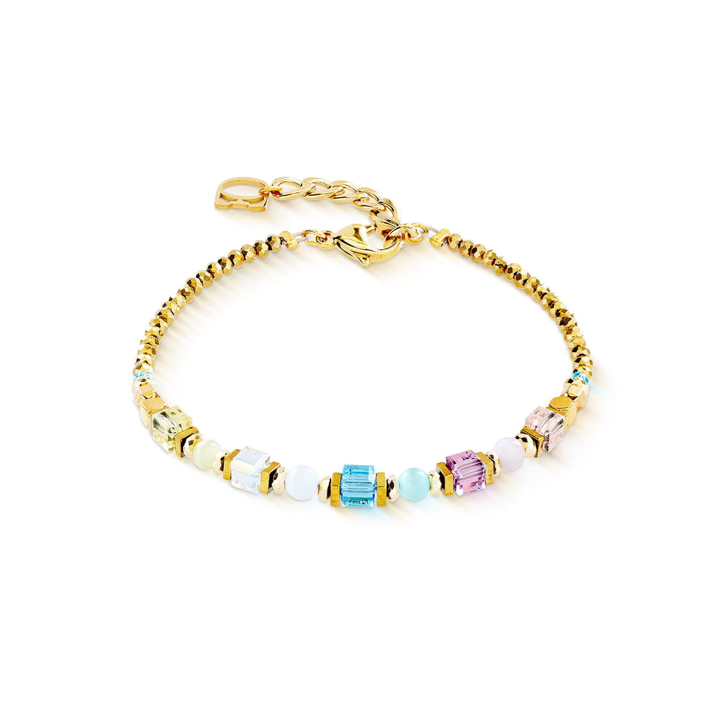 Bracelet Cube Aura pastel gold