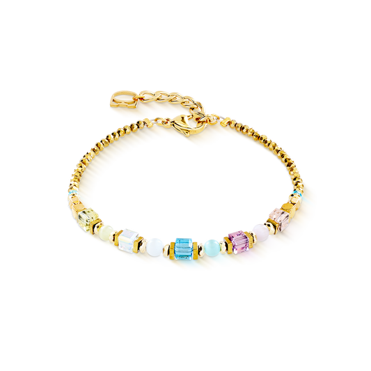 Bracelet Cube Aura pastel gold