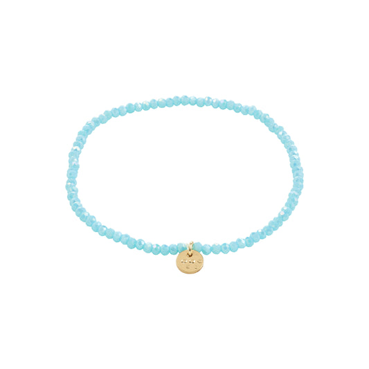 INDIE bracelet skyblue, gold-plated