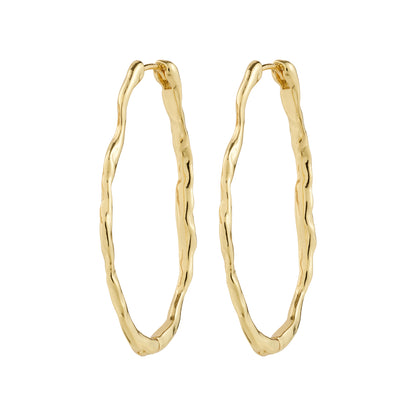 TIMBER hoop earrings gold-plated