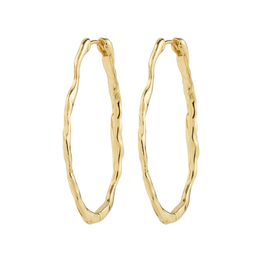 TIMBER hoop earrings gold-plated