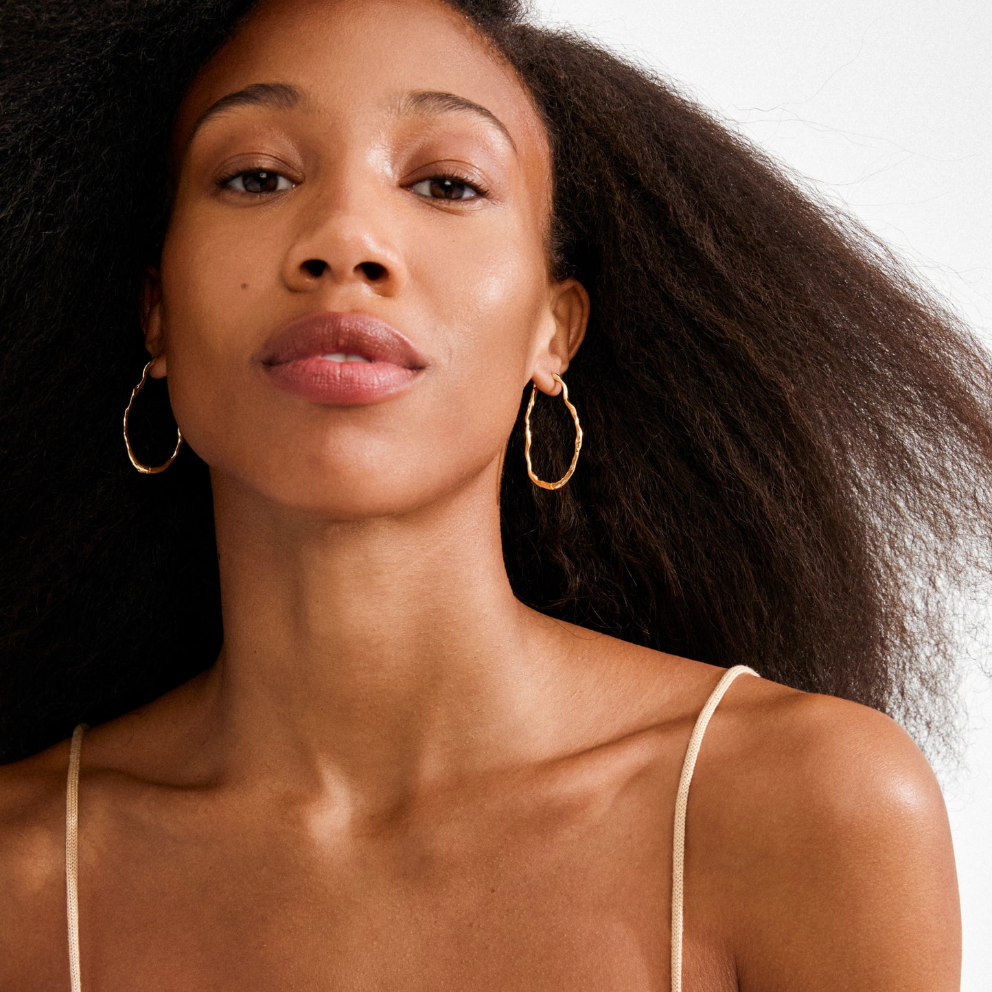 TIMBER hoop earrings gold-plated