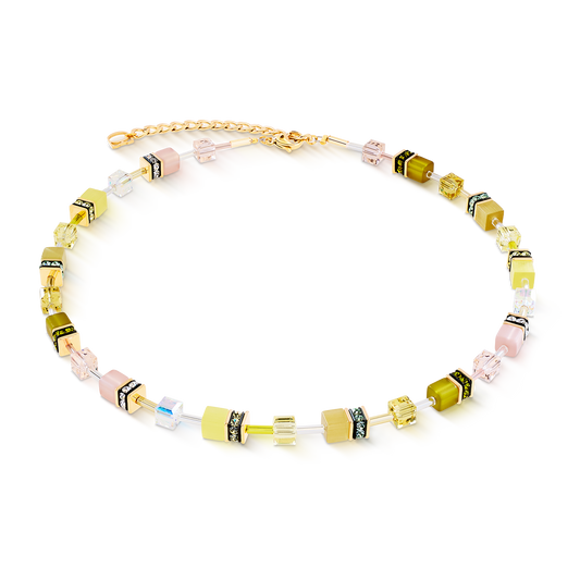 GeoCUBE® Iconic necklace Olive Blossom