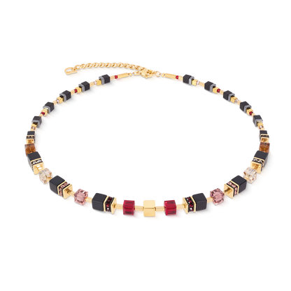 GeoCUBE® Precious Classic Necklace Ruby Noir