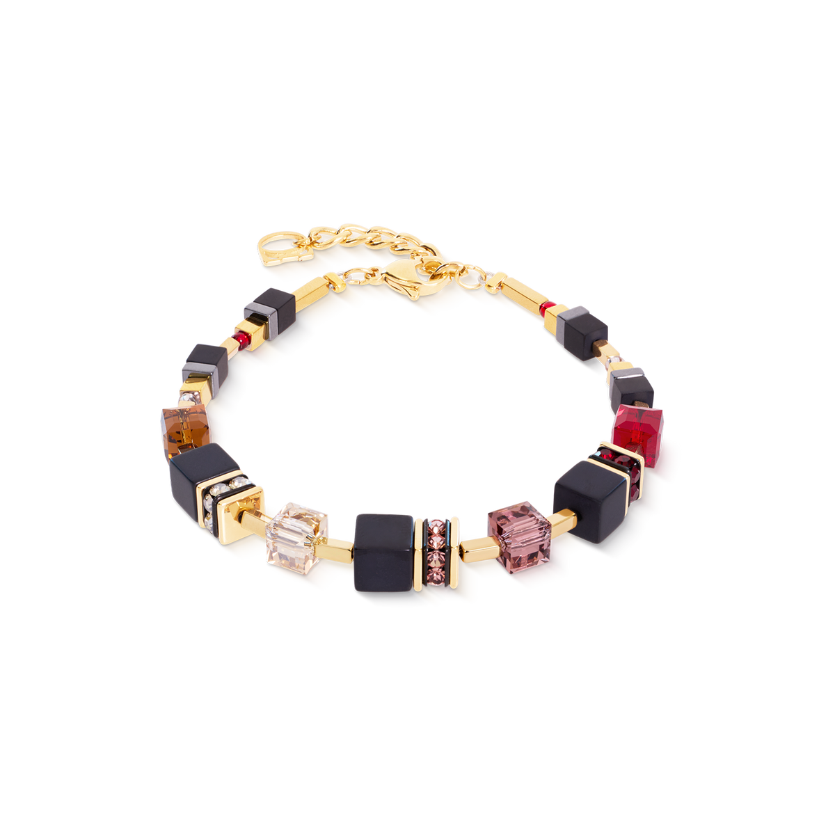 GeoCUBE® Precious Classic Bracelet Ruby Noir
