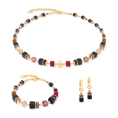 GeoCUBE® Precious Classic Bracelet Ruby Noir