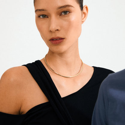 CHARM choker gold-plated