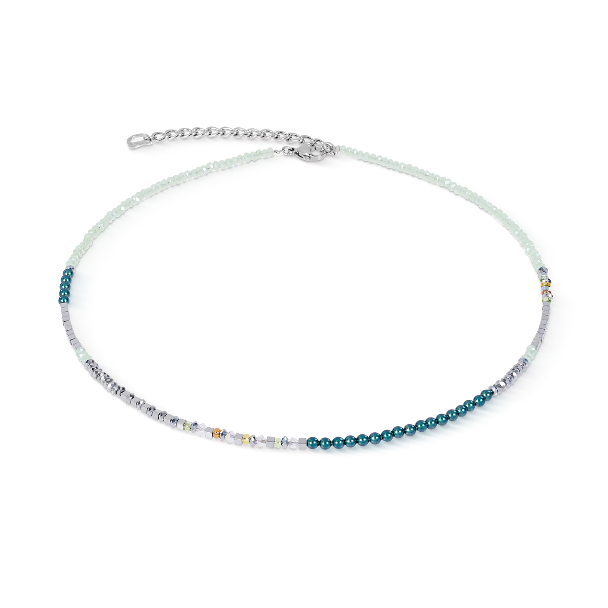 Necklace Fusion Offset Graphic green-petrol