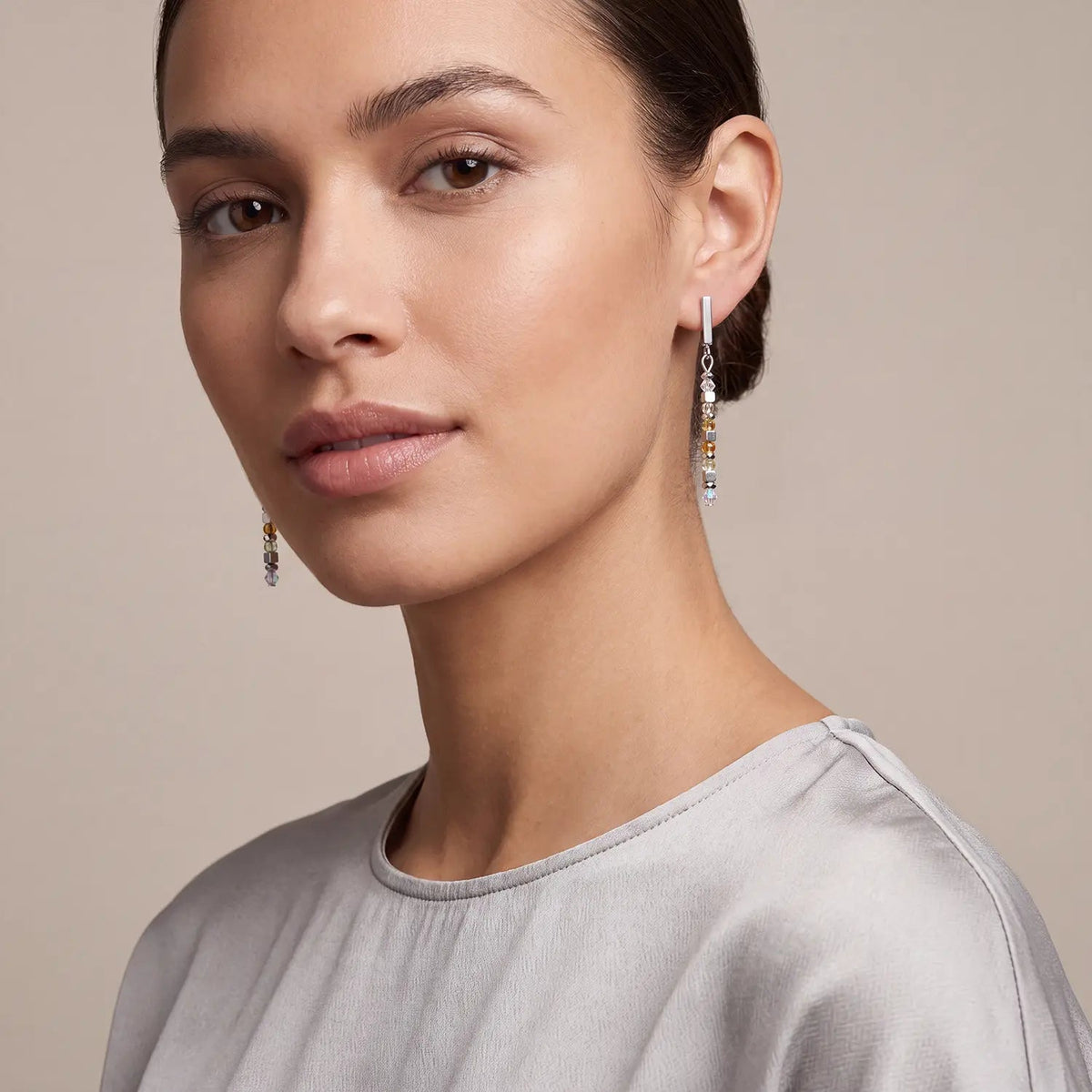 Earrings Fusion Offset Graphic green-petrol