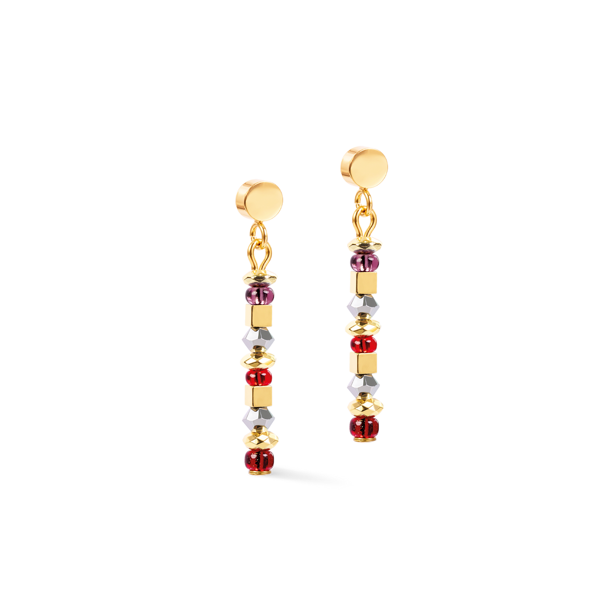 Earrings Golden Whisper brown-red