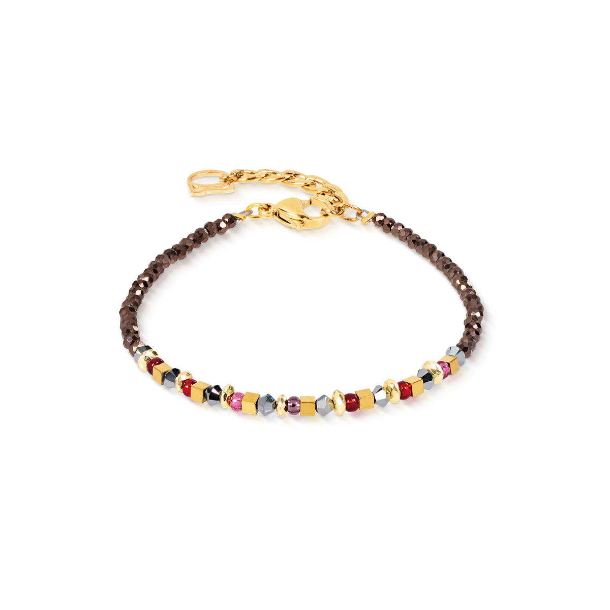 Bracelet Golden Whisper brown-red
