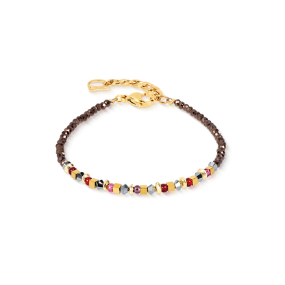 Bracelet Golden Whisper brown-red