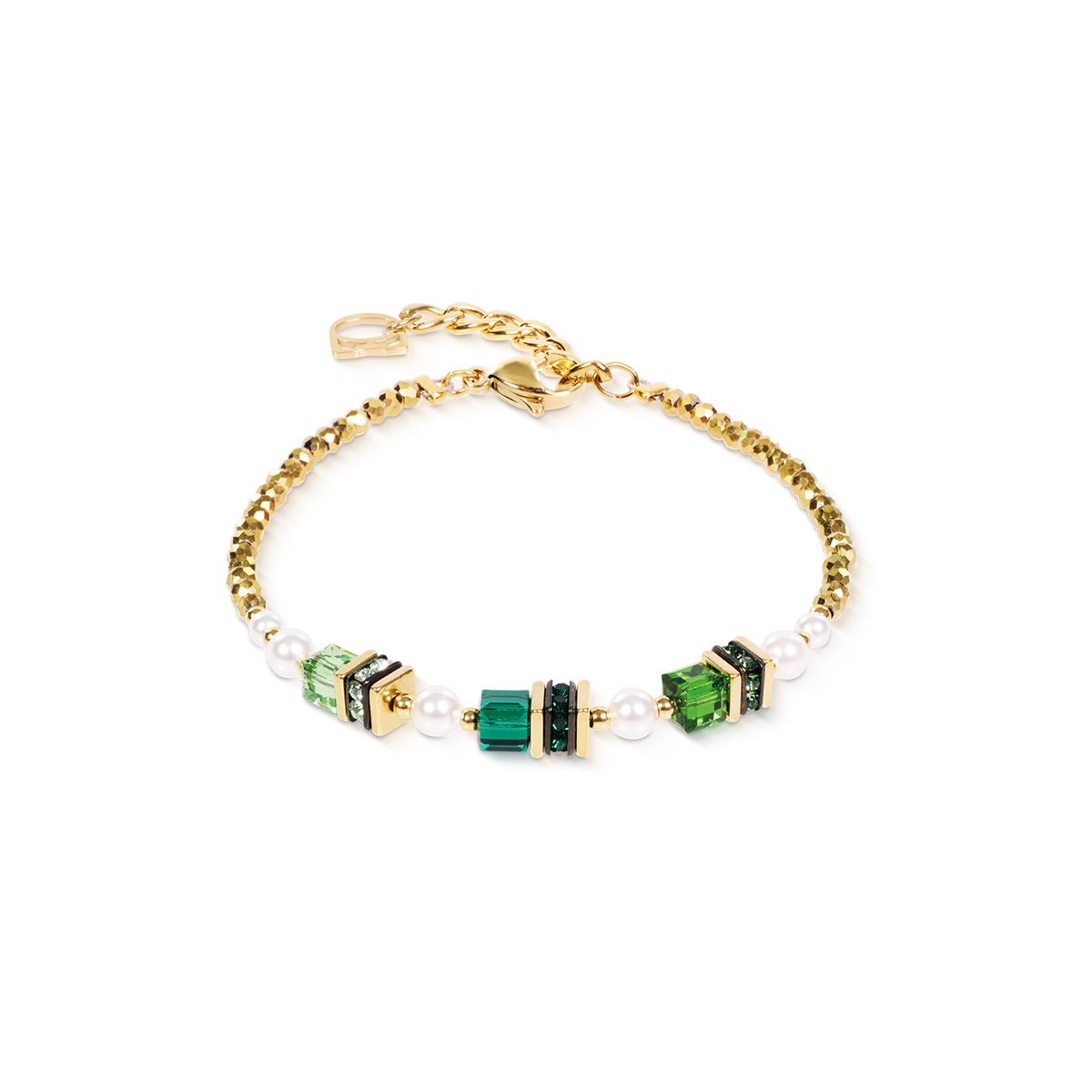 Bracelet Sparkling Princess gold-emerald