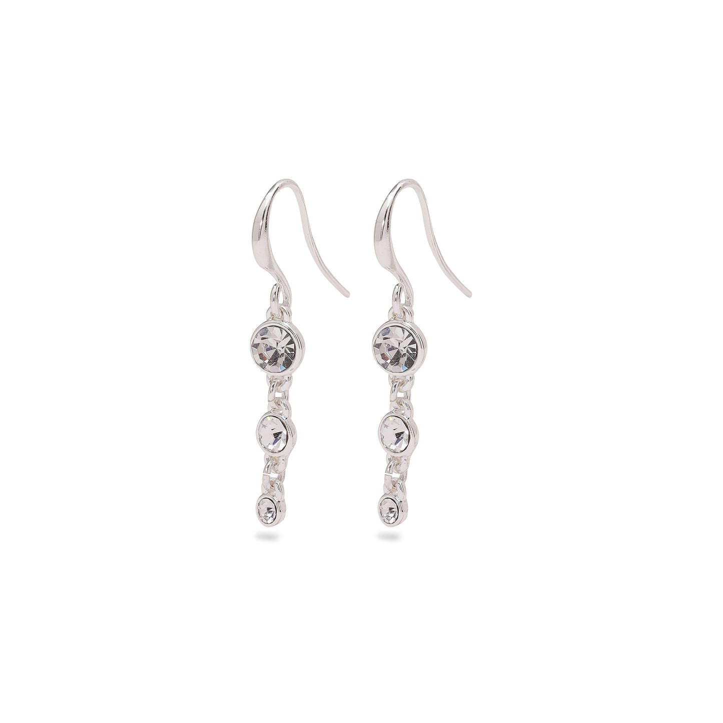 LUCIA crystal earrings silver-plated