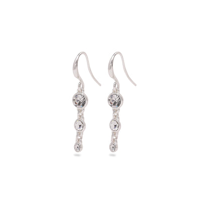 LUCIA crystal earrings silver-plated