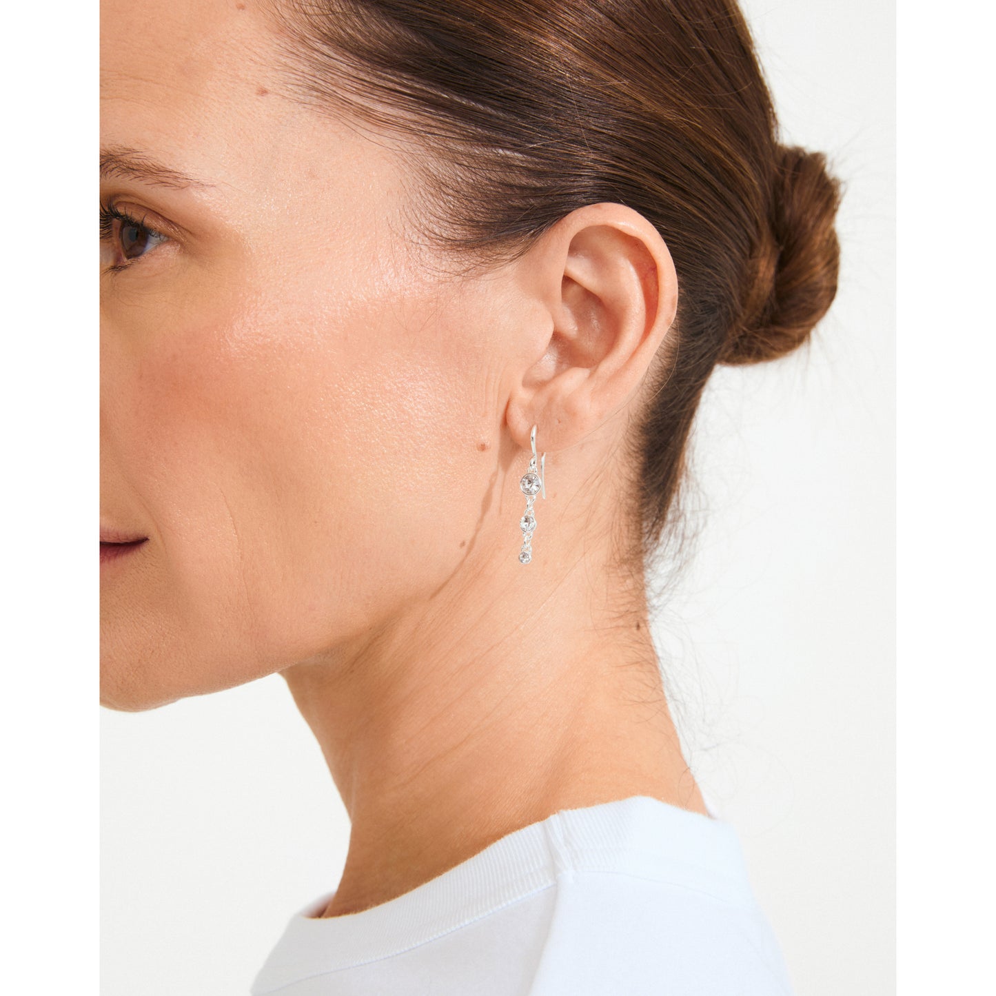 LUCIA crystal earrings silver-plated