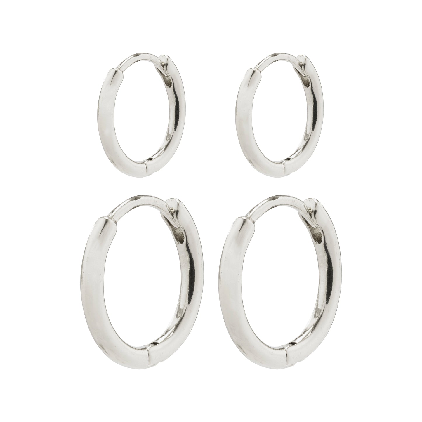 ARIELLA hoop earrings 2-in-1 set silver-plated