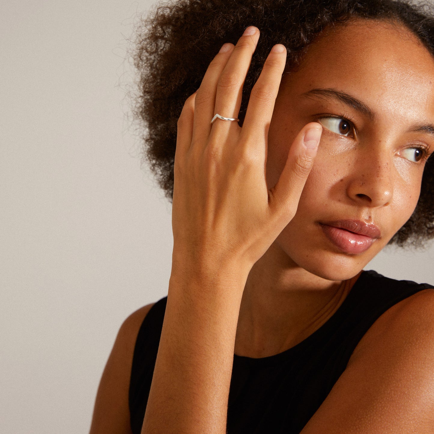 LULU stack ring silver-plated