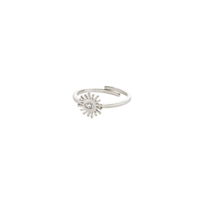 LULU sun stack ring silver-plated