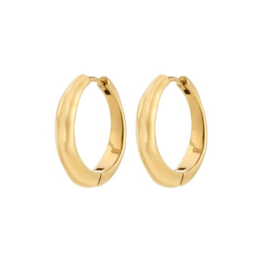 HARRISON hoops gold-plated
