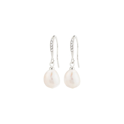 JASMIN pearl earrings silver-plated