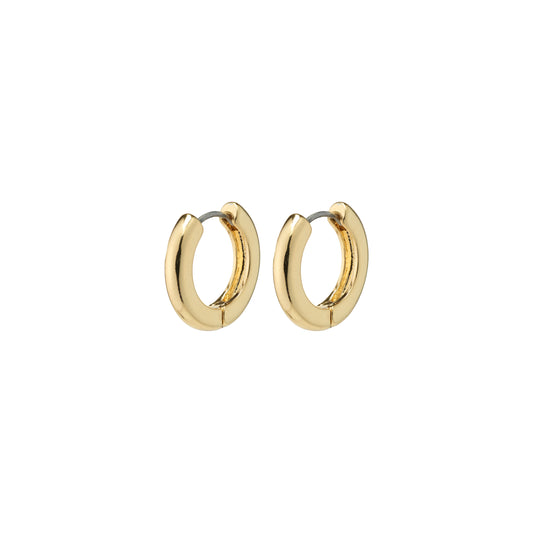 TYRA chunky hoop earrings gold-plated