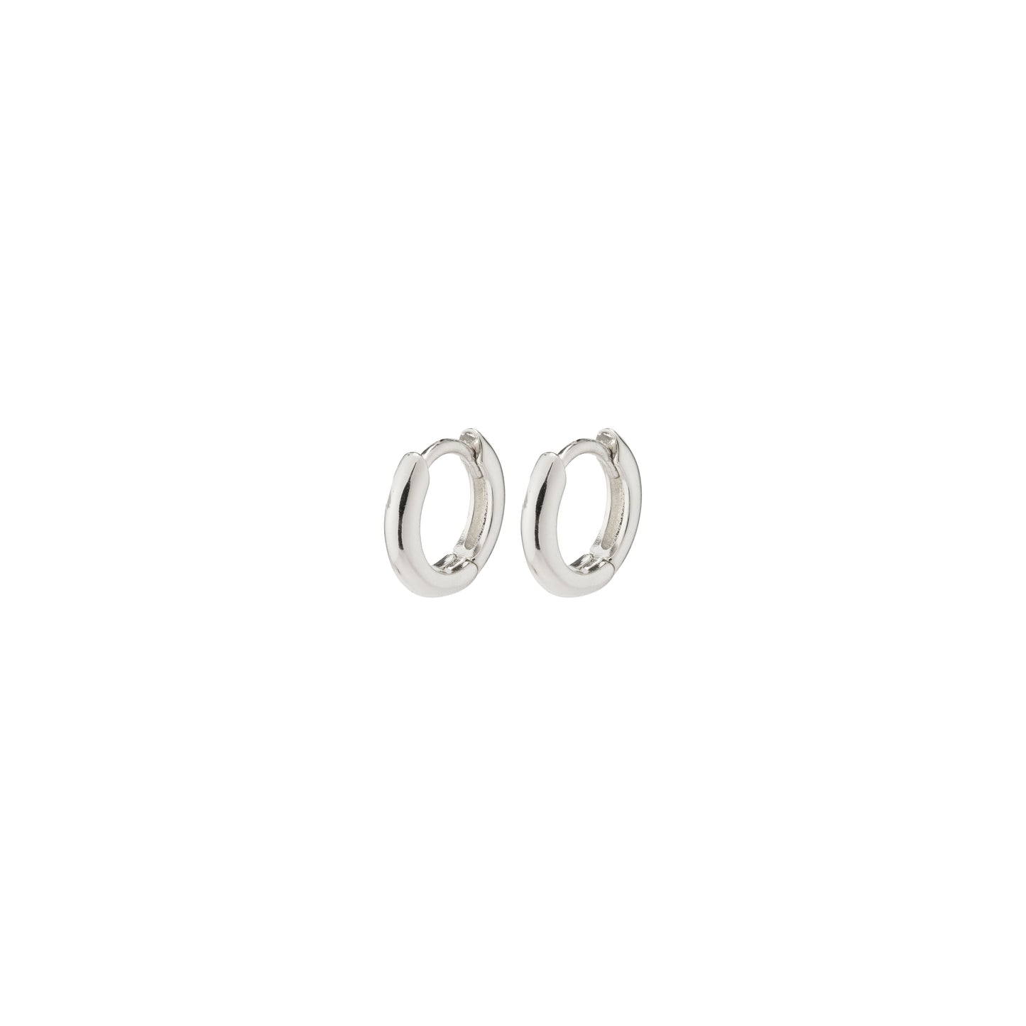 TYRA chunky mini hoop earrings silver-plated