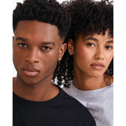 TYRA chunky mini hoop earrings silver-plated