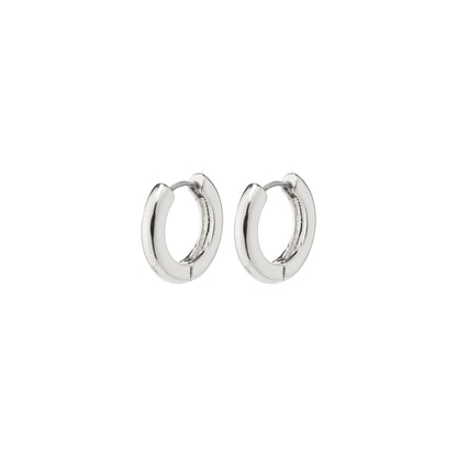 TYRA chunky hoop earrings silver-plated