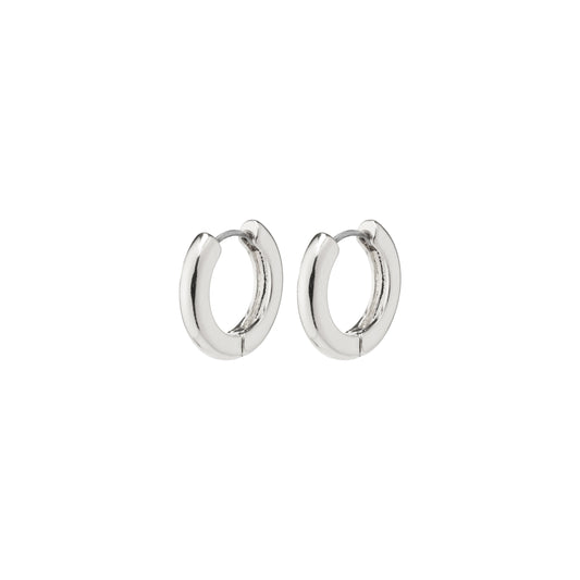 TYRA chunky hoop earrings silver-plated