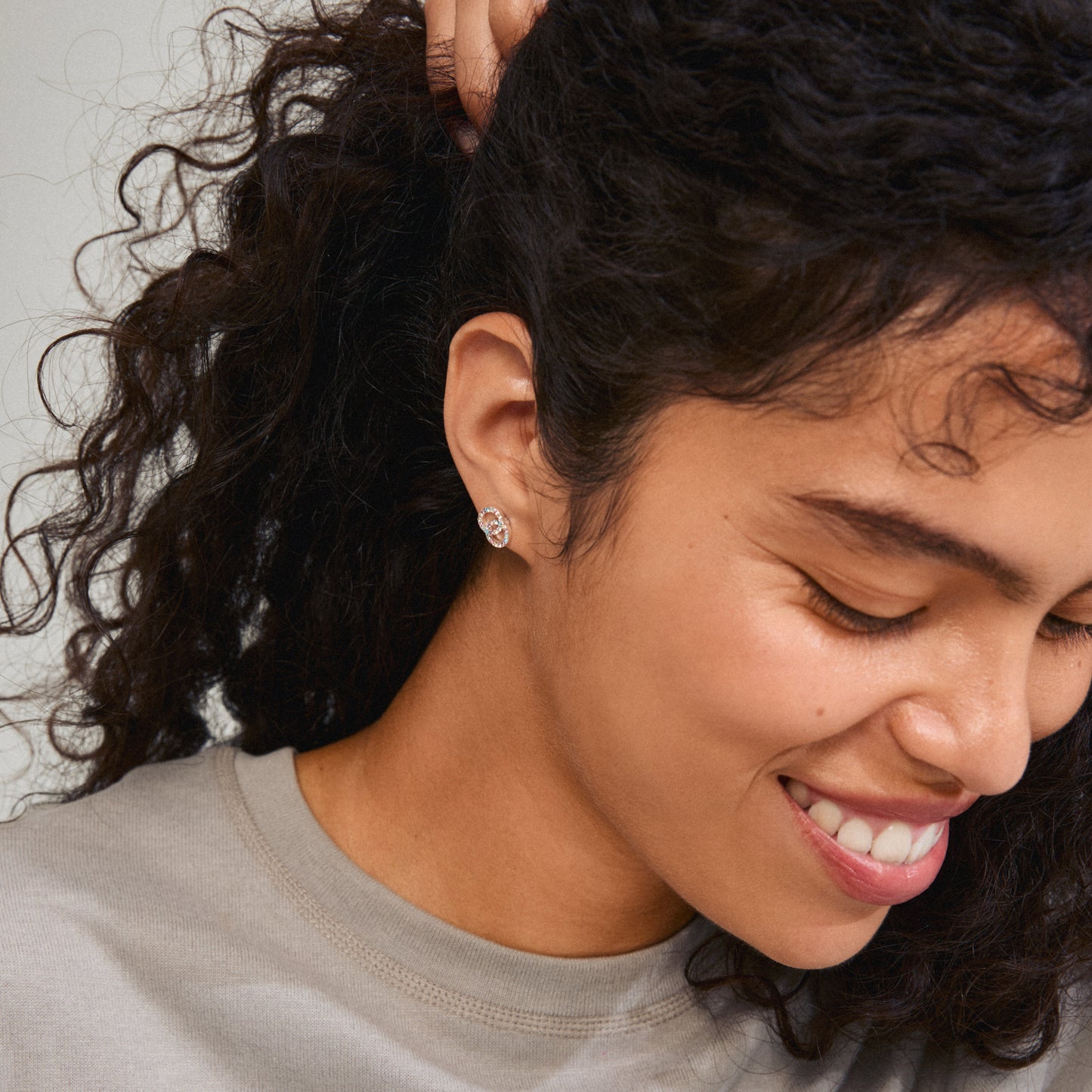 JOLINA recycled earrings silver-plated/multi colour