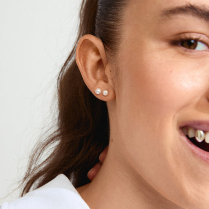 JORIE pearl earrings silver-plated