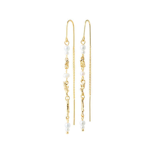 SLOAN chain earrings gold-plated