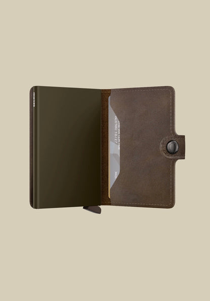 Secred mini wallet Vintage Oak
