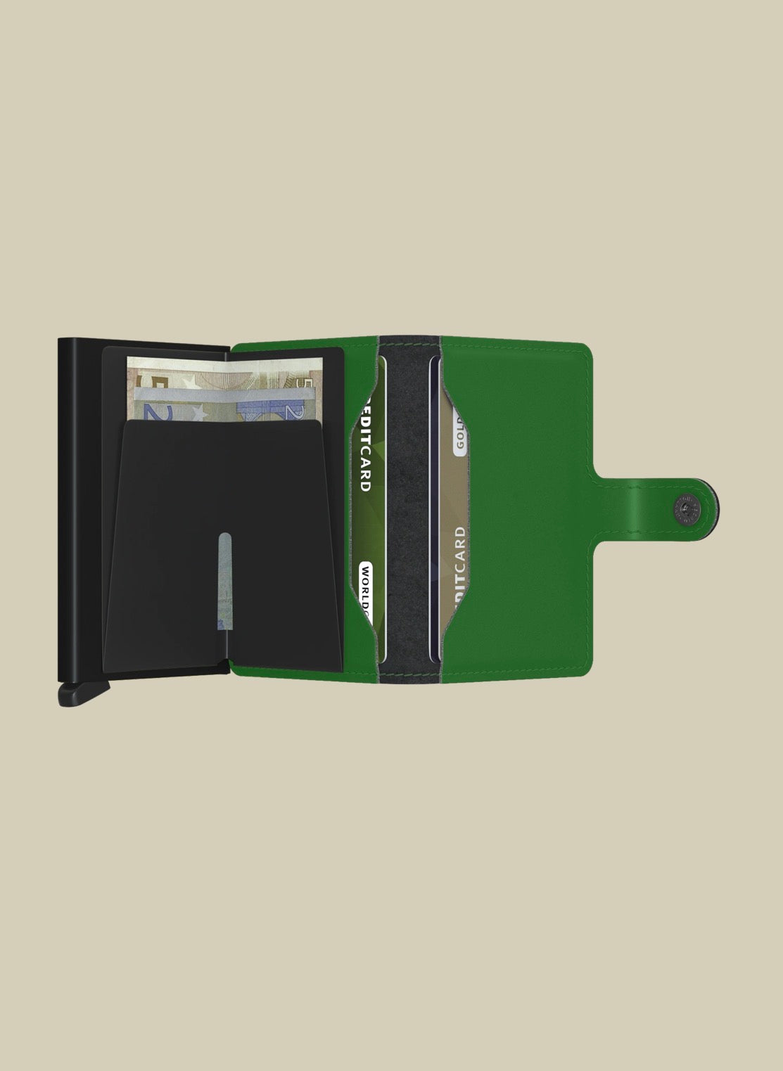 Secred mini wallet Matte Bright Green
