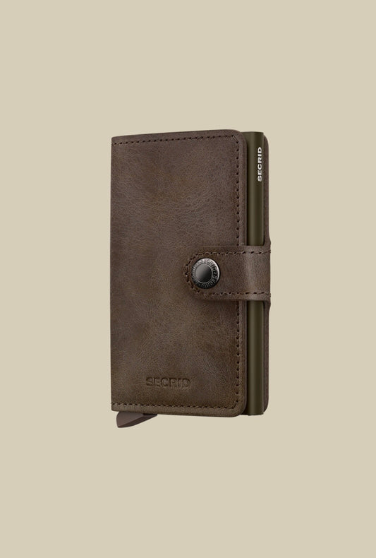 Secred mini wallet Vintage Oak