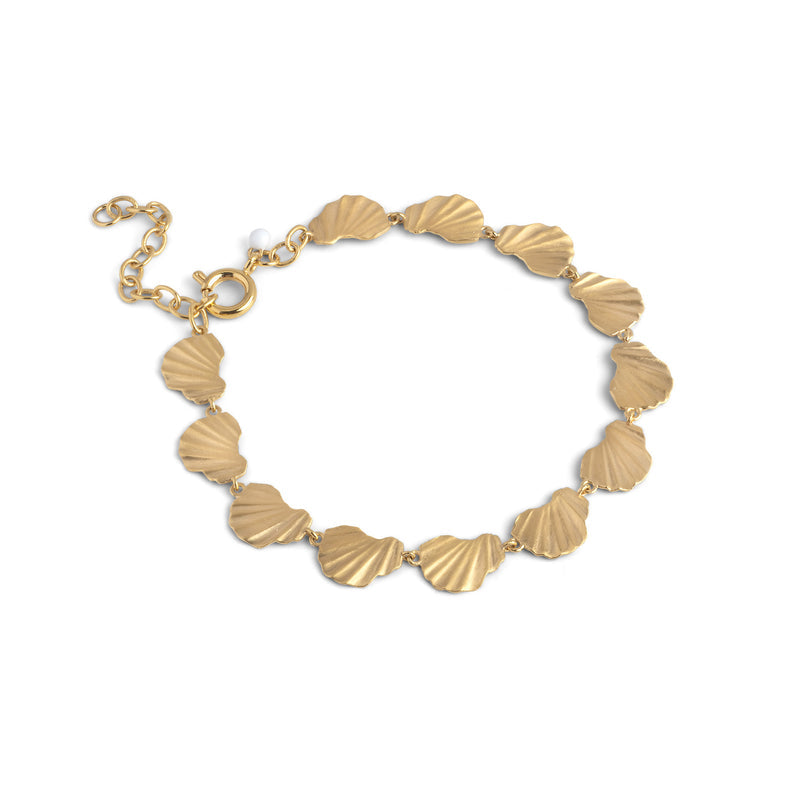 Wave Chunky Gold Bracelet