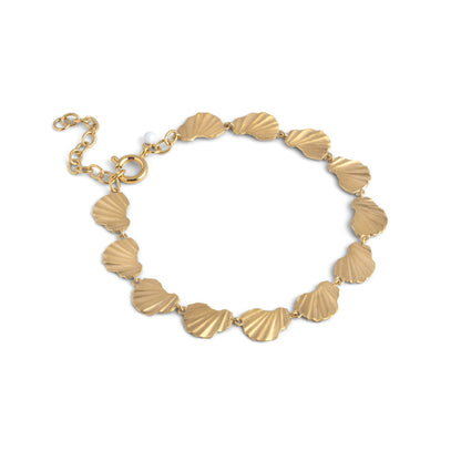 Wave Chunky Gold Bracelet