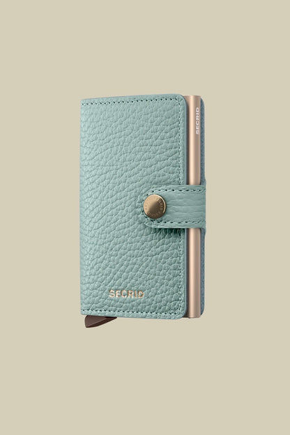 Secred mini wallet Pebble Leather- Sea Green