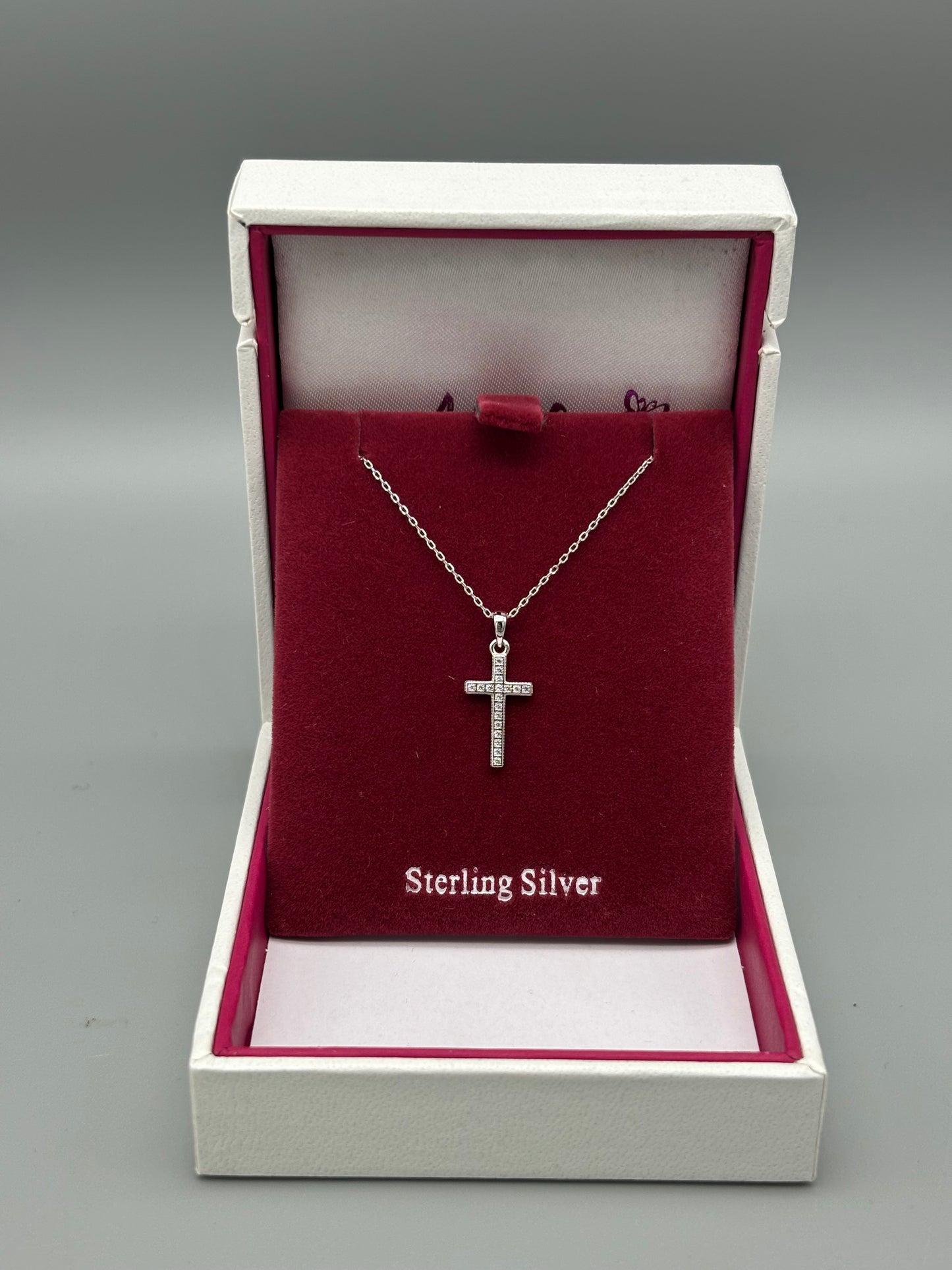 Children's Silver cross & chain (15mm)