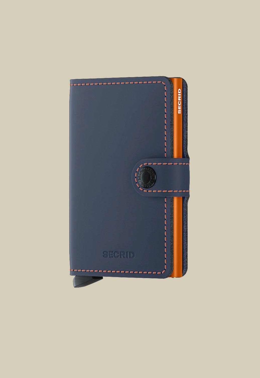 Secred mini wallet matte blue & orange