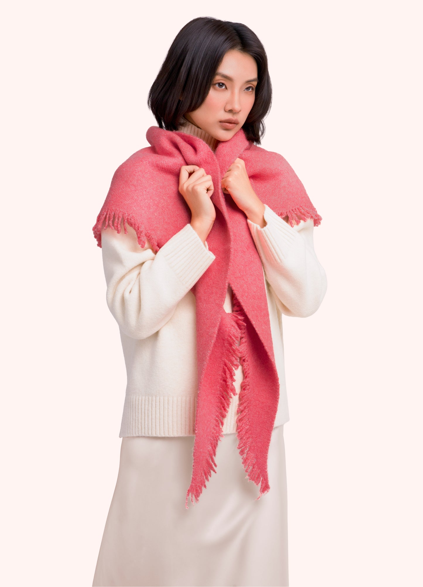 Emily Scarf in Coral