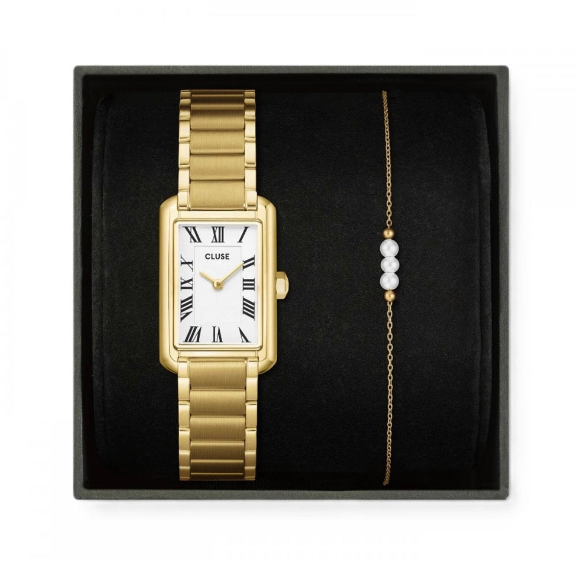 CLUSE ladies gold watch and bracelet set