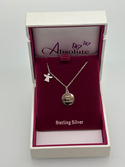 Children's  Silver First Holy Communion necklace