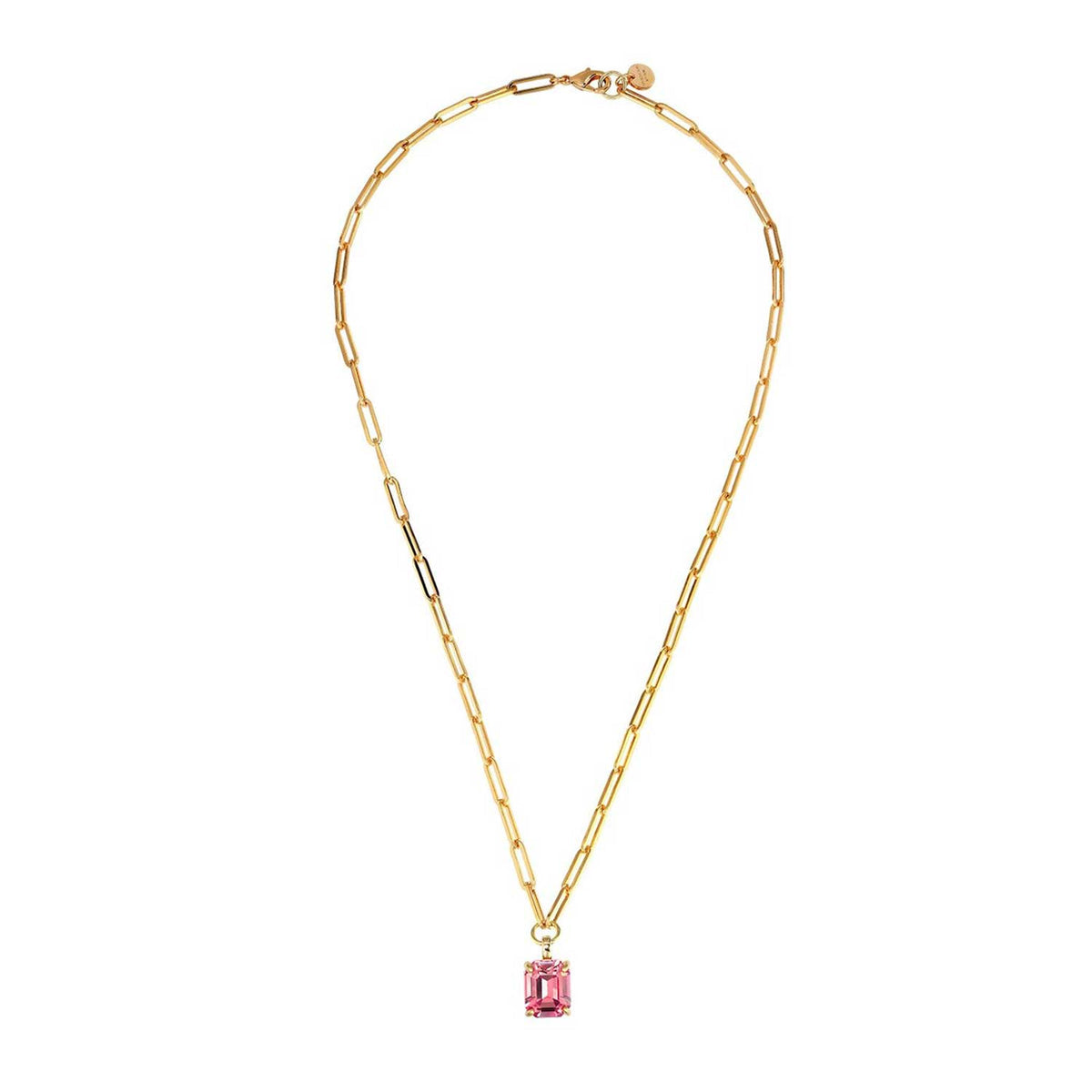 Dyrberg Kern Octa necklace in pink & gold