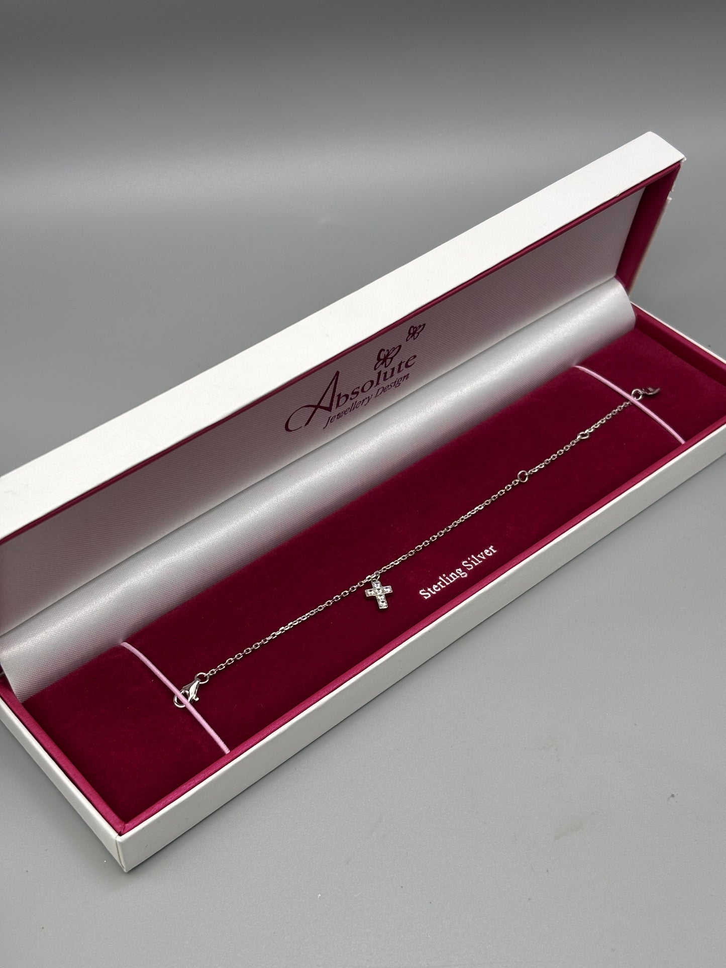 Children's Silver cross bracelet