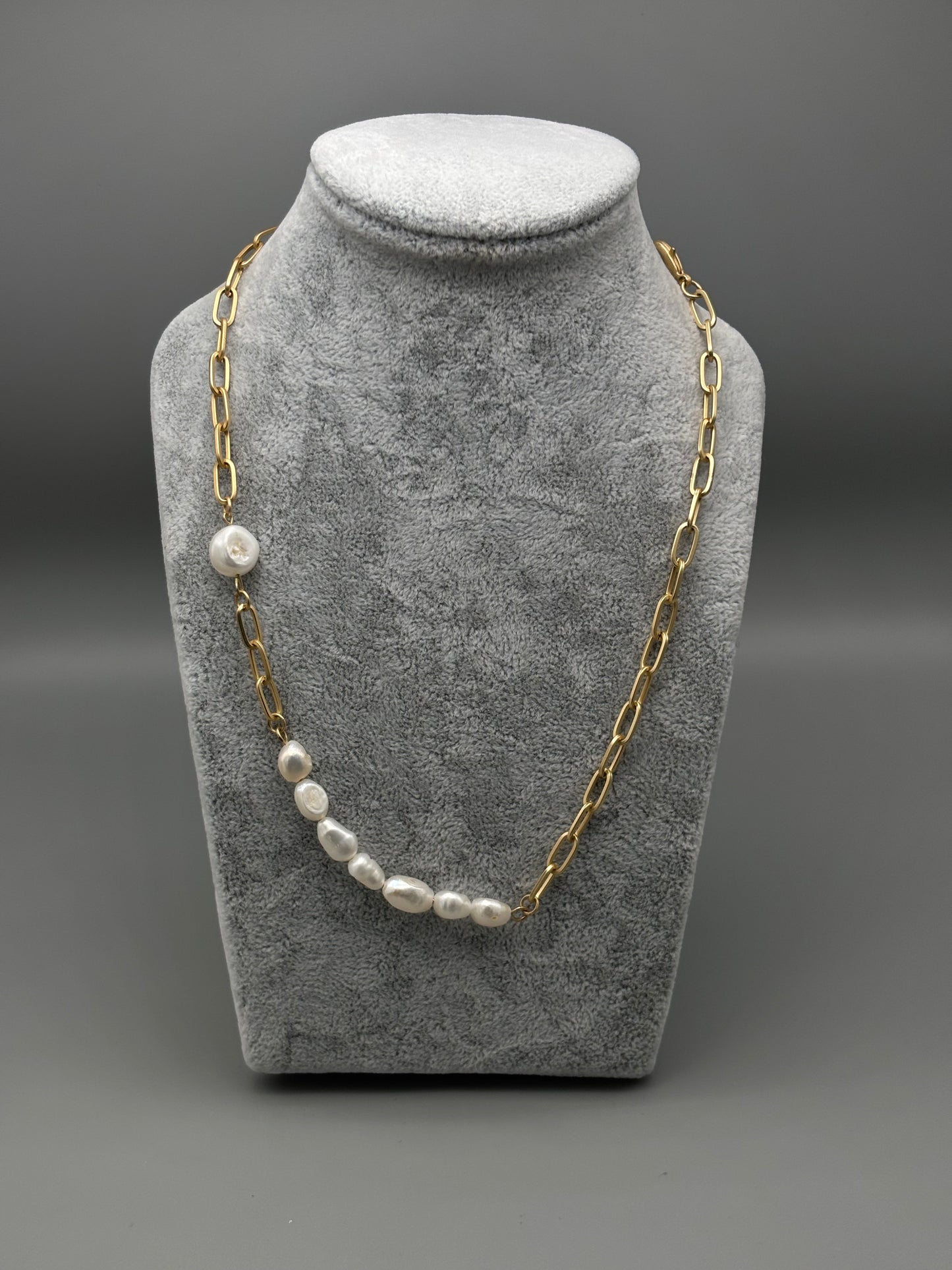 Dansk necklace gold / pearl