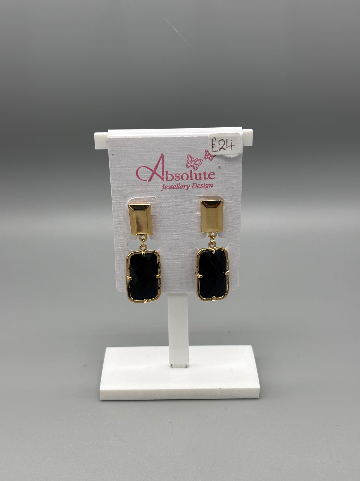 Absolute earring gold/black